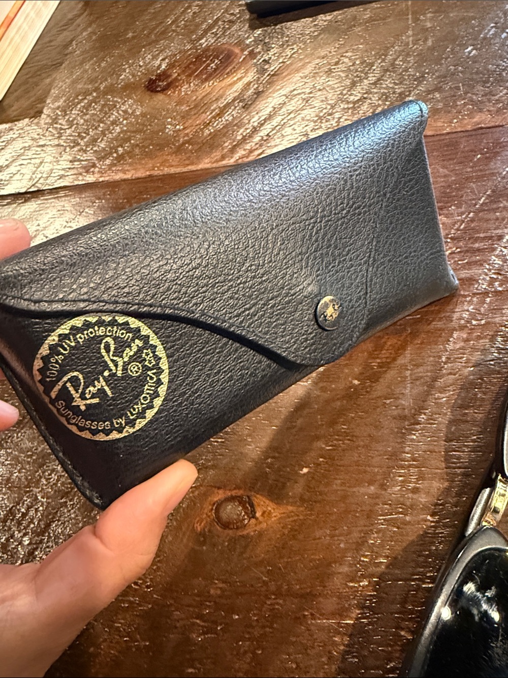 Ray-Ban Black and Gold Clubmaster Eyewear - Picture 3 of 7